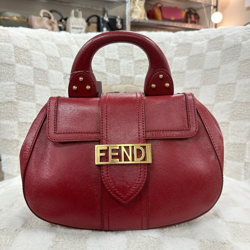 Fendi Red Leather Women's Bag